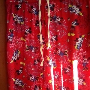 Disney Red Mickey Mouse Patterned Leggings